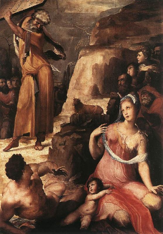 BECCAFUMI, Domenico Moses and the Golden Calf fgg